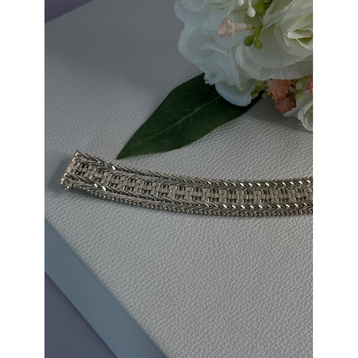 Elegant Italy Milor 925 Sterling Silver Bracelet Length 8 Inch