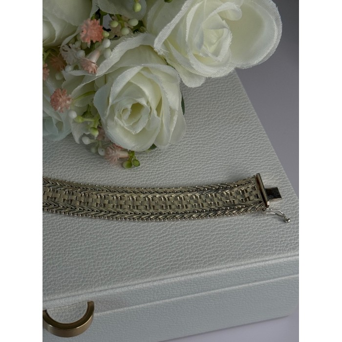 Elegant Italy Milor 925 Sterling Silver Bracelet Length 8 Inch