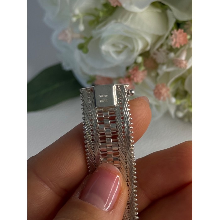 Elegant Italy Milor 925 Sterling Silver Bracelet Length 8 Inch