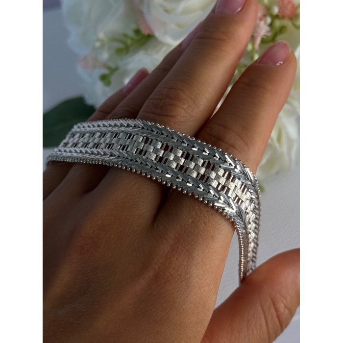 Elegant Italy Milor 925 Sterling Silver Bracelet Length 8 Inch