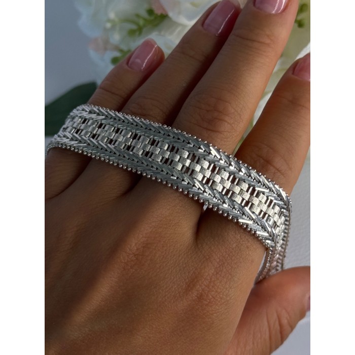 Elegant Italy Milor 925 Sterling Silver Bracelet Length 8 Inch