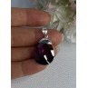 925 Sterling Silver Amethyst Pendant Length 1.40 Inch