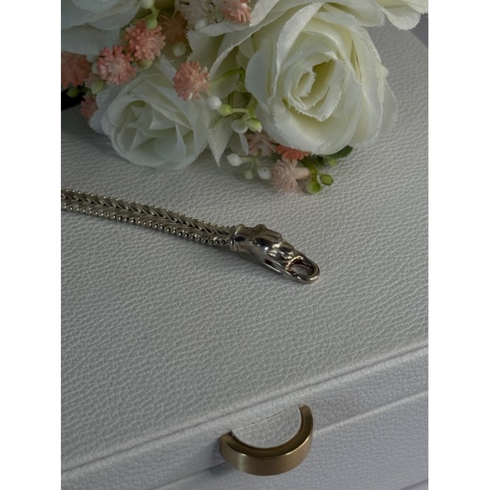 925 Sterling Silver Pantera Bracelet Length 8 Inch