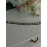 Beautiful 925 Sterling Silver CZ Bracelet Length 7.5 Inch