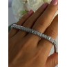 Elegant 925 Sterling Silver CZ Bracelet Length 7.5 Inch