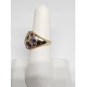 10K YELLOW GOLD & TOURMALINE RING  SIZE 5.5