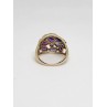 10K YELLOW GOLD & TOURMALINE RING  SIZE 5.5