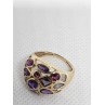 10K YELLOW GOLD & TOURMALINE RING  SIZE 5.5
