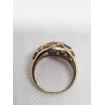 10K YELLOW GOLD & TOURMALINE RING  SIZE 5.5