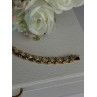 Charming 925 Sterling Silver Gold Plated Bracelet Length 7.5 Inch