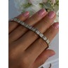Charming 925 Sterling Silver Gold Plated Bracelet Length 8 Inch