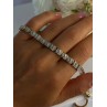 Charming 925 Sterling Silver Gold Plated Bracelet Length 8 Inch