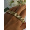 925 Sterling Silver Gold Plated Italy Milor Bracelet Length 7 Inch