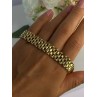 925 Sterling Silver Gold Plated Italy Milor Bracelet Length 7 Inch