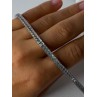 Elegant 925 Sterling Silver CZ Bracelet Length 8 Inch