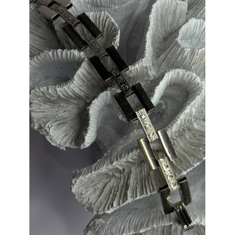 Beautiful Vintage 925 Sterling Silver Bracelet Length 7