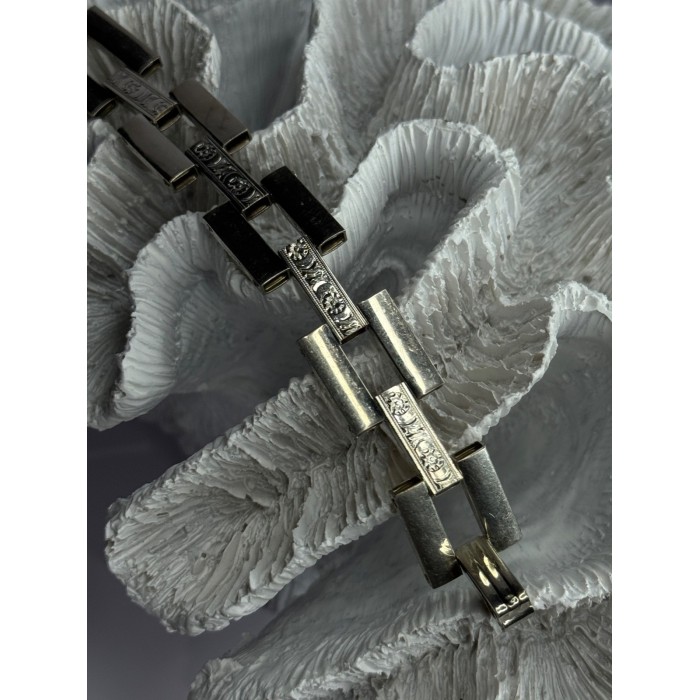 Beautiful Vintage 925 Sterling Silver Bracelet Length 7