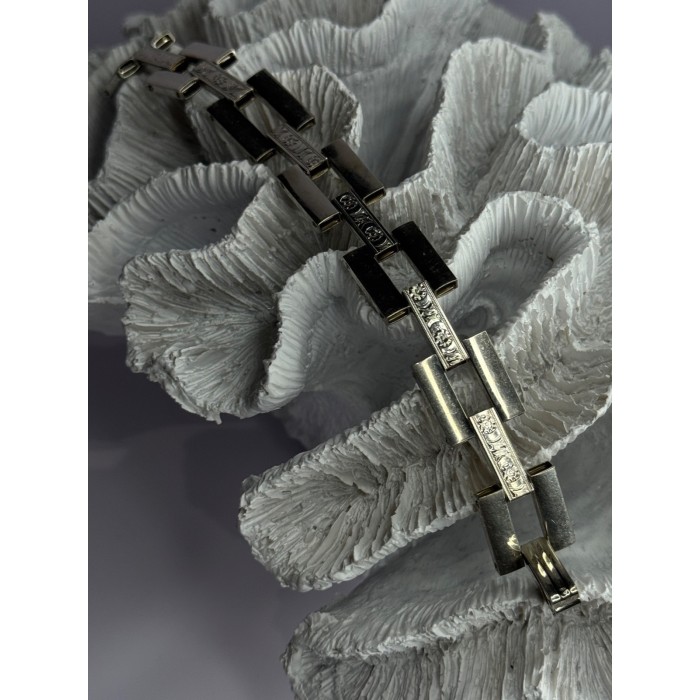 Beautiful Vintage 925 Sterling Silver Bracelet Length 7