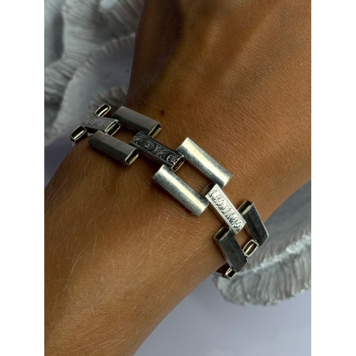 Beautiful Vintage 925 Sterling Silver Bracelet Length 7