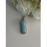 925 Sterling Silver Turquoise Pendant Length 1.50 Inch