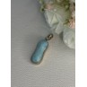 925 Sterling Silver Turquoise Pendant Length 1.50 Inch