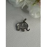 925 Sterling Silver Beryl Elephant Pendant Length 0.80 Inch