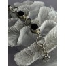 Vintage 925 Sterling Silver Onyx Bracelet Length 7