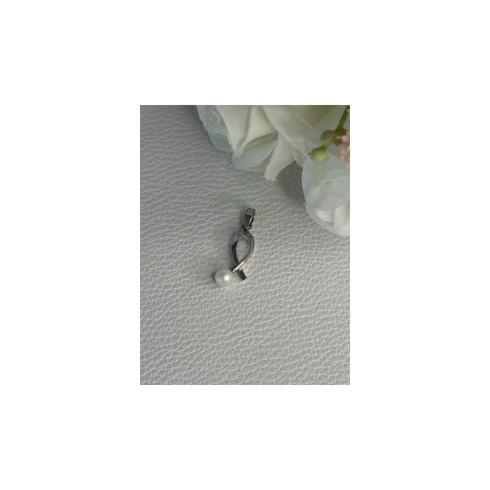 925 STERLING SILVER PEARL PENDANT LENGTH 0.80 INCH