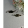925 Sterling Silver Abalone Fish Earrings Length 2 Inch