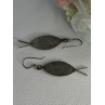 925 Sterling Silver Abalone Fish Earrings Length 2 Inch