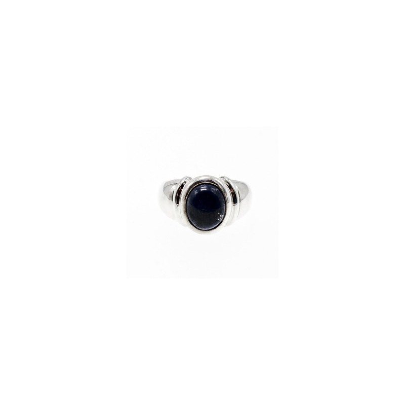 925 Sterling Silver Sodalite Ring Size 7
