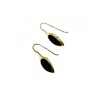 925 Sterling Silver Gold Plated Enamel Earrings