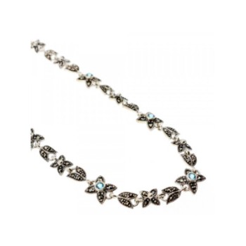 925 STERLING SILVER TOPAZ & MARCASITES 