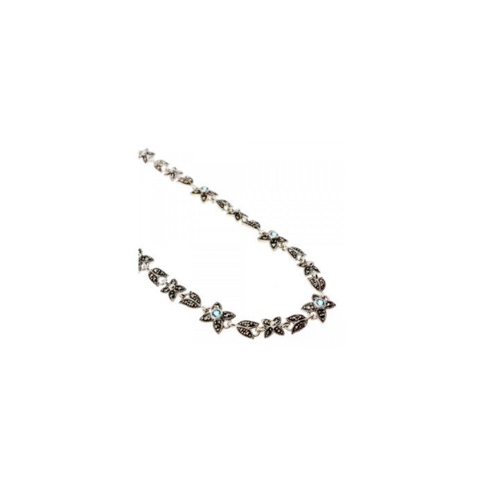 925 STERLING SILVER TOPAZ & MARCASITES 