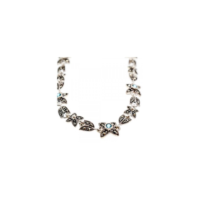 925 STERLING SILVER TOPAZ & MARCASITES 