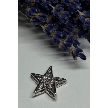 925 Sterling Silver CZ Star Pendant