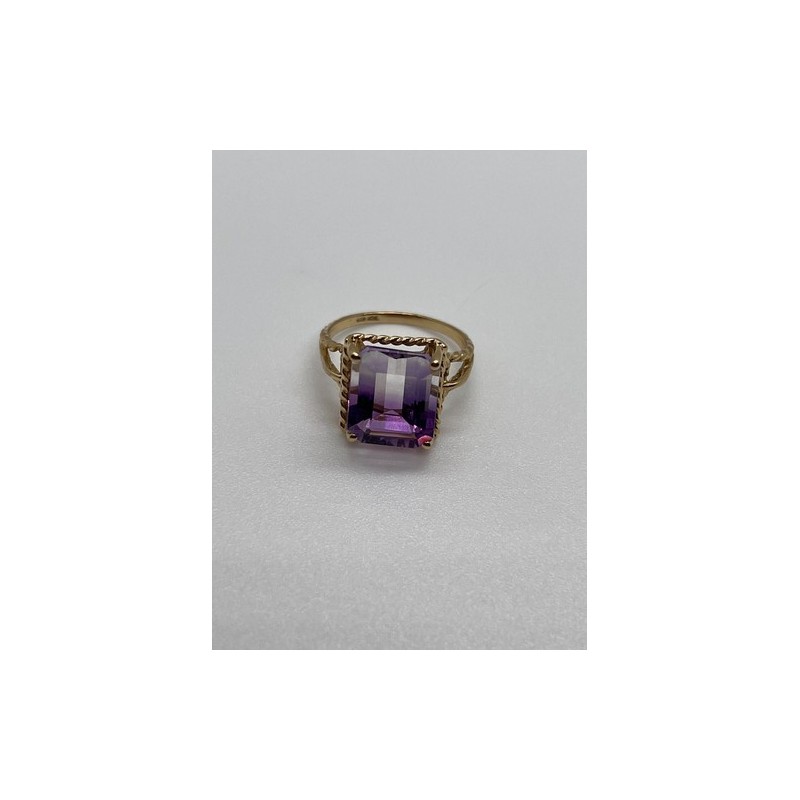 10K YELLOW GOLD AMETRINE  RING  SIZE 5.5
