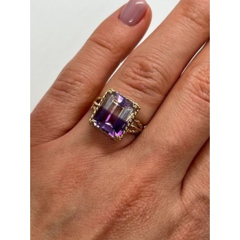 10K YELLOW GOLD AMETRINE  RING  SIZE 5.5