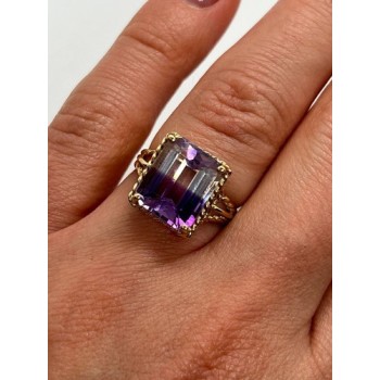 10K YELLOW GOLD AMETRINE  RING  SIZE 5.5