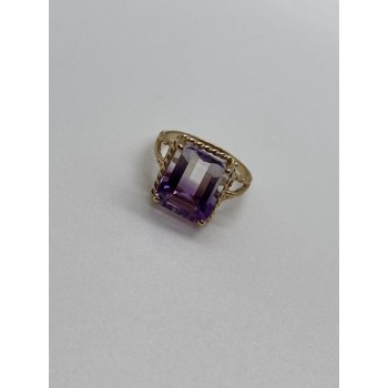 10K YELLOW GOLD AMETRINE  RING  SIZE 5.5