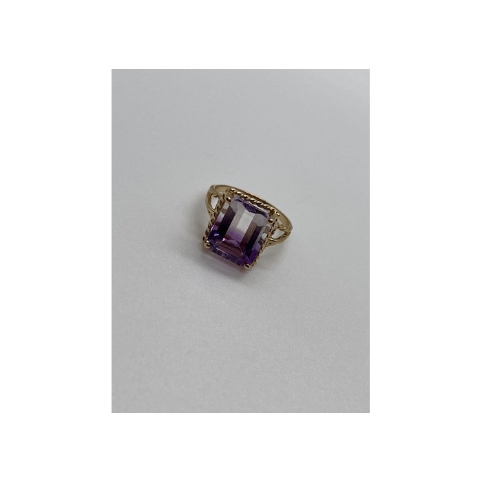 10K YELLOW GOLD AMETRINE  RING  SIZE 5.5