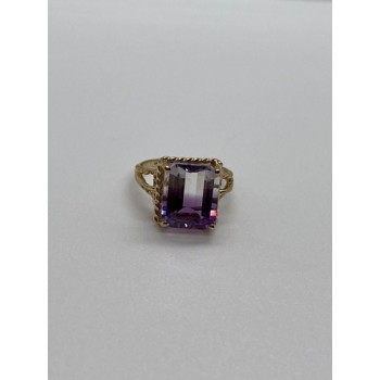10K YELLOW GOLD AMETRINE  RING  SIZE 5.5