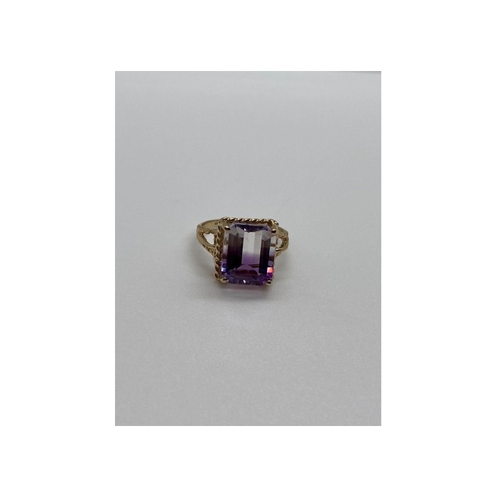 10K YELLOW GOLD AMETRINE  RING  SIZE 5.5