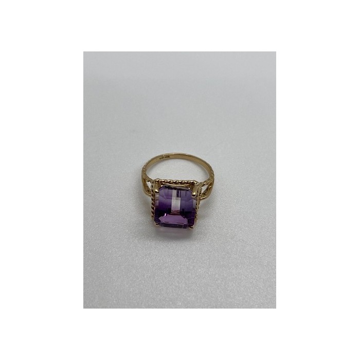10K YELLOW GOLD AMETRINE  RING  SIZE 5.5