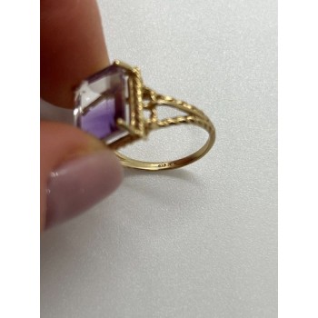 10K YELLOW GOLD AMETRINE  RING  SIZE 5.5