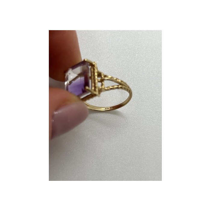 10K YELLOW GOLD AMETRINE  RING  SIZE 5.5