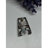925 Sterling Silver Brooch Length 34 Mm