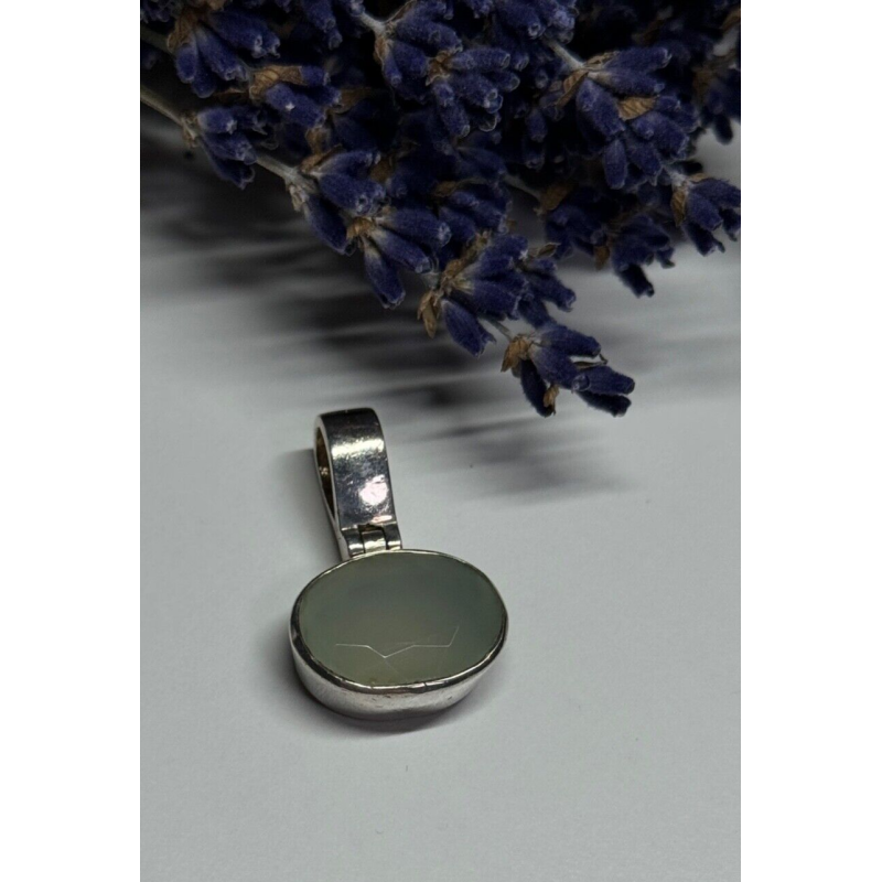 925 Sterling Silver Nephrite Pendant