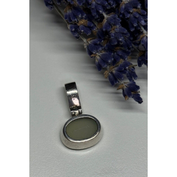 925 Sterling Silver Nephrite Pendant