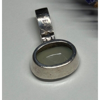 925 Sterling Silver Nephrite Pendant